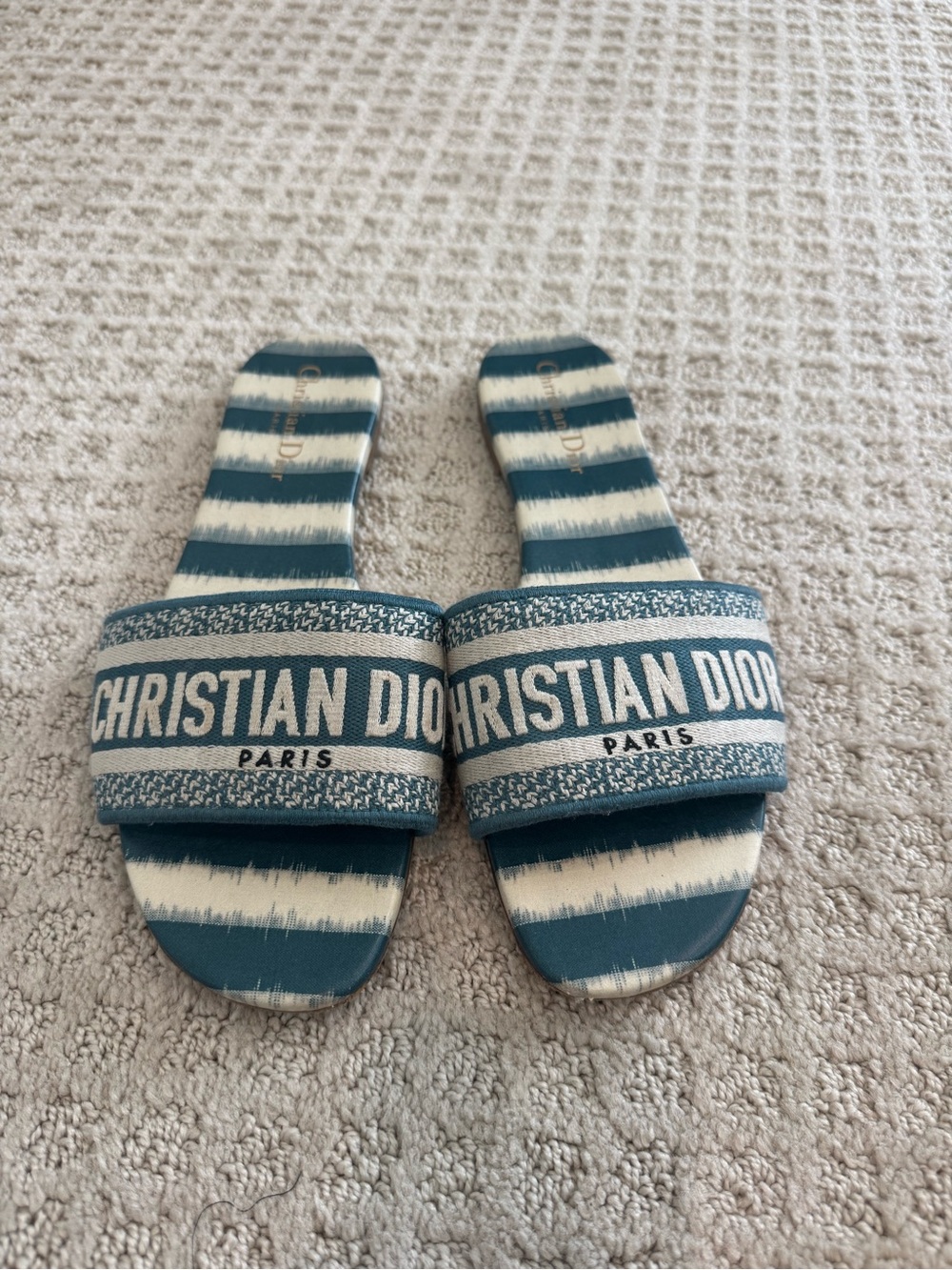 Christian Dior Dway Leather Slides